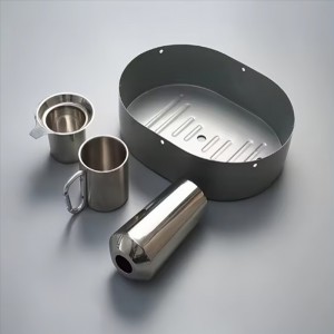 Niestandardowy dostawca aluminium lub SUS Głęboko tłoczony Metalowe części głęboko tłoczone\\/obrotowe Dolna część obudowy Część tłoczona z metalu