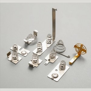 Części do tłoczenia metali Miedź Stal Elektryczna Elektryczna Elektroniczna Odłamki stykowe baterii kontaktowej